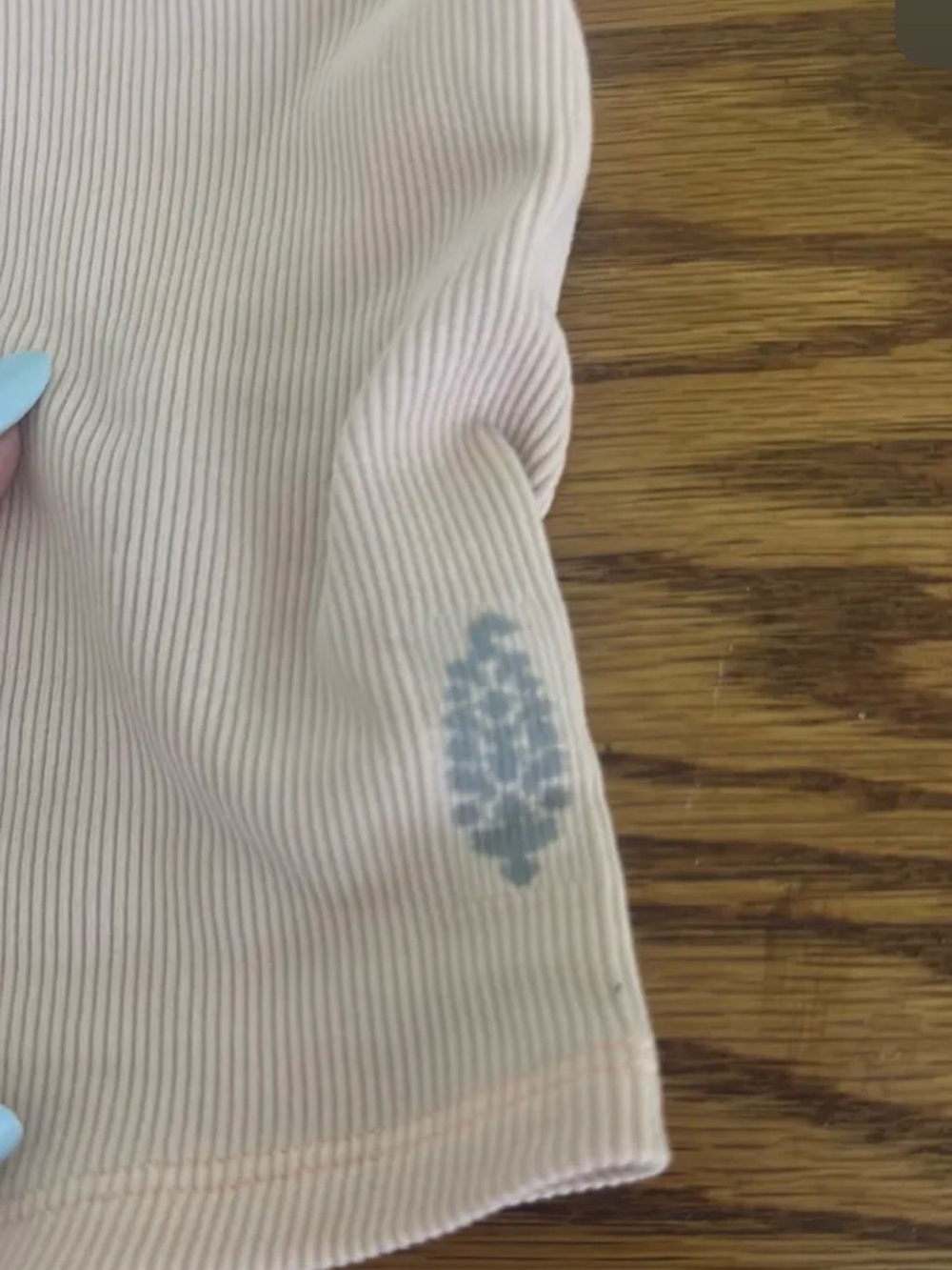 Free People Ribbed Racerback Tank Top - Pale Peach - Picture 4 of 4